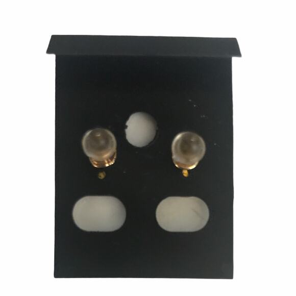 Post Earrings Pink with Gold Halo Studs - Picture 3 of 3